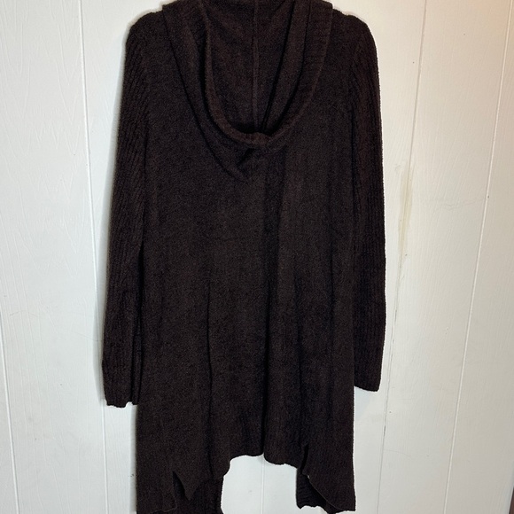 Barefoot Dreams Brown Hooded Cardigan - Picture 9 of 10